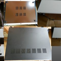 Obudowa metalowa CZARNO-BIAŁYM      300x245x80mm.