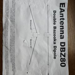 Eantenna Double Bazooka Dipoles 80m