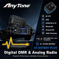 AnyTone AT-D578UV PLUS DMR GPS FULL APRS BT AIR-BAND