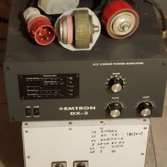 Wzmacniacz EMTRON DX-3, zasilacz 3-fazowy, dodatkowe lampy