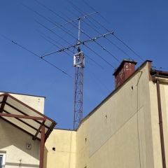 Antena GXP7 + dipol obrotowy 7MHz + antena 50MHz + maszt z windą + rotor RAK