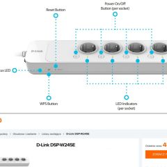 Inteligentna listwa zasilająca mydlink™ Home DSP-W245