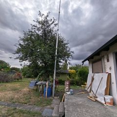 Maszt aluminiowy teleskopowy na korbę 9 m