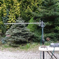 16 elementowa antena na 23 cm w pionie