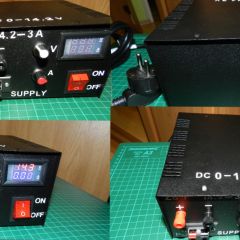 Zasilacz transformatorowy 14,2-0V-3A.