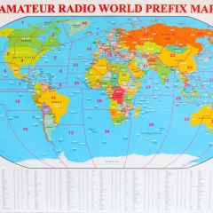 Amateur Radio World Prefix Map - Mapa edycja 2025