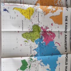 Mapa świata Yaesu z prefiksami