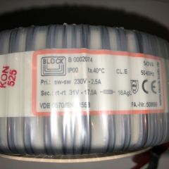 Transformator toroidalny 31V / 17.5A