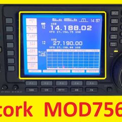 MOD756LCD DISPLAY KIT do ICOM IC-756 zamiennik dla LCD SANYO DG24321 by bitStork, SP2AND