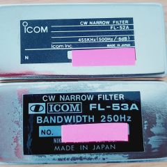 Zamiana, filtry CW Icom FL-52A & FL-53A na filtry SSB Icom FL-222 & FL-223