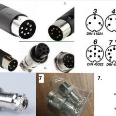 Sprzedam wtyczki DIN 13pin, 8pin,7pin, 5pin, 4pin.