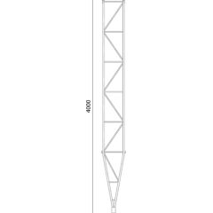 Maszt kratownica aluminiowa 4m
