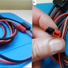 Kabel ze złączem Andersona.