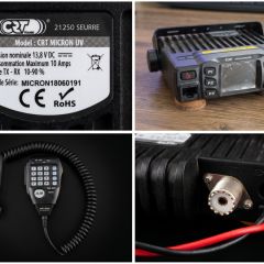 Radiotelefon CRT MICRON UV Dual Band VHF/UHF | Stan bdb | Używane stacjonarnie
